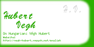 hubert vegh business card